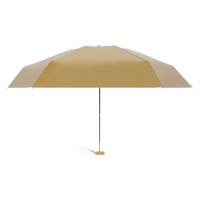 艾逸瑶选 荼锦系列铝合金骨金胶布扁六折晴雨伞-A款 YS-1843