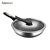 翰乐(hanle)炒锅316L双面屏实惠款带普通盖32CM HL-F02