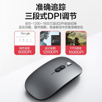 斯泰克 适用苹果华为无线鼠标蓝牙MateBook PadPro笔记本平板台式电脑办公游戏无噪音可充电MacBookPro