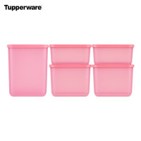 特百惠(Tupperware) 新冷藏方盒保鲜盒5件套