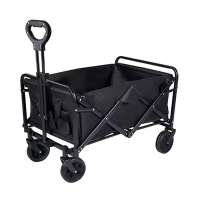 徽羚羊 露营车折叠推车户外露营儿童小推车营地车拉年货小拖车推车 5寸常规款 黑色