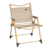 徽羚羊 户外露营折叠椅 便携式靠背写生躺椅 野营钓鱼凳克米特椅可拆卸款 卡其色 大号
