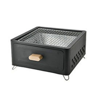 徽羚羊 云炙烤火炉户外庭院烤火盆取暖炉 室内烧烤炉家用围炉煮茶方形煮茶炉 黑色