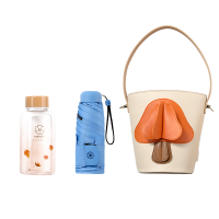 Mamoru蘑菇包套装(伞+蘑菇包+冷水杯)(颜色随机发货)