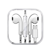 巴赫约翰耳机有线半入耳式苹果Type-C华为3.5mm圆孔接打电话游戏语音 白色 L2