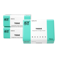 蓝漂竹浆白色10包抽纸LP-49686