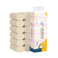 蓝漂竹叶情本色扁卷纸12卷*1提装ZYQ-51015