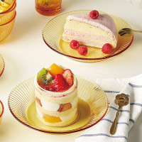 康宁 VISIONS 系列SNAPWARE餐具套装琥珀色精致餐具套组 晶尊餐具2件套SNAMD2SP/KZYL