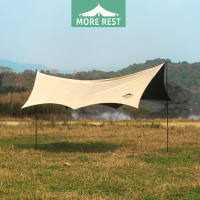 MORE REST陌旅仕户外露营蝶形8角天幕帐篷防晒遮阳防雨挡风野餐黑胶天幕MD-076