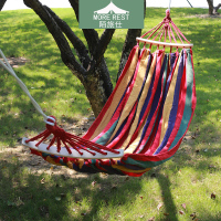 MOREREST陌旅仕帆布吊床户外防侧翻单双人秋千 户外吊床野营带弯棍MX-086