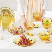 康宁(VISIONS) EKCO 晶致系列餐具7件组(3小碗2小盘2大盘)EK-JZ-7A/KZYL