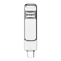 忆捷(EAGET)CF20 手机U盘Type-C USB3.0 双接口手机电脑多用旋转优盘金属CF20-128G