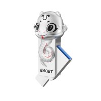 忆捷(EAGET)双接口U盘 蛇年生肖U盘 高速全金属防水防震 办公礼物U盘HT18-64G