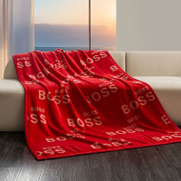 BOSS HUGO BOSS双面加厚牛奶绒毯-HBMT-032