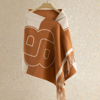 BOSS HUGO BOSS Double B LOGO提花羊毛披肩-HBPJ-007