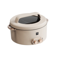 康宁/WORLD KITCHEN双控鸳鸯火锅家用多功能锅一体式电火锅 WK-GHG5005/KZ 5L