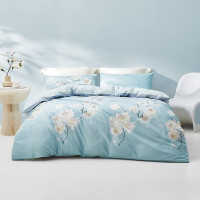 罗莱(LUOLAI)四件套床上床单被罩100%全棉可水洗 四件套 寻光若汐(被套200*230cm)