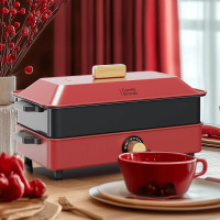 康宁(Corelle Brands)多功能料理火锅专用锅 烤肉烤鱼锅(4L) CB-DQ003-TG/KZ