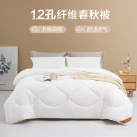 博洋 12孔抑菌纤维被加大春秋被芯四季被子被褥 雅柔白200*230cm