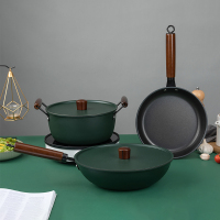 艾姆德-(EMUND) 锅具 炒锅 煎锅 汤锅 金色年华套装 LDG-Q3022L!