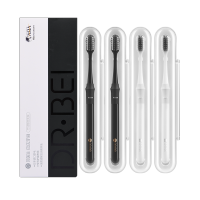 贝医生 巴氏牙刷竹洁版四支装!