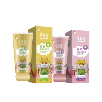 草珊瑚-双氟防蛀儿童牙膏3-12岁 含钙固齿 呵护牙龈 香蕉奶昔香型 双氟防蛀儿童牙膏60克(香型随机发货)!