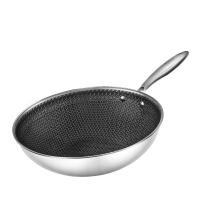 Debo德铂 安东尼奥蒸炒锅不锈钢炒锅32cm DEP-726!