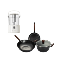 创维(Skyworth)分体花茶壶 S257+艾姆德 梅赛锻打锅具三件套 组合套装!