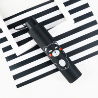 红叶三折呆呆熊 雨伞男女双人伞手开折叠轻便防晒遮阳伞太阳伞红叶八骨加固 颜色随机-7434!