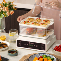 古菲斯-(GUFIUS)多功能防干烧家用电蒸锅 电火锅 电煮锅 电炒锅 电锅一体锅 煮蛋神器 GFZG-8002!