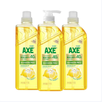 斧头牌(AXE)柠檬玻尿酸护肤洗洁精套装1kg*3(1泵+2补) 柠檬清香 玻尿酸护肤*3瓶!