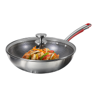 炊大皇(COOKER KING) 新古典蜂窝不锈钢炒锅32cm CK72498!