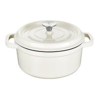 炊大皇 家用双耳炖锅汤锅焖烧锅不粘锅电磁炉燃气灶通用煮锅 传家40铸铁珐琅汤锅22CM JDB22-2(颜色随机发货)!