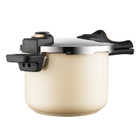 炊大皇 304不锈钢加厚高压锅 明火燃气灶100KPa防爆安全 双味可调节压力锅6L YL06SW!