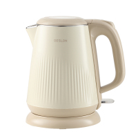 德世朗DESLON 304不锈钢 双层保温防烫 电热水壶--保温杯套装DDQ-SH219-WLH!