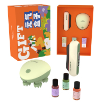 和正元气盒子 头部按摩器头皮按摩仪 猫爪揉捏 电动刮痧板 精美礼盒 元气礼盒 HZ-BOX-3!