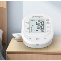 西屋Westinghouse电子血压计家用血压测量仪上臂式血压仪家用高精准测血压仪器测血压仪器B01A白色!