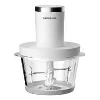 乐扣乐扣LocknLock绞肉机家用碎肉机多功能料理搅拌机打肉机饺子肉馅蒜蓉机 绞肉机 1.8LEJM3165WHT!