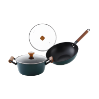 乐扣乐扣 Azure系列精铁不粘锅两件套 CIW3002S01!