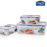 乐扣乐扣 大容量收纳盒保鲜盒三件套 HPL817S001!