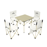 何大屋 户外休闲折叠桌椅五件套装HDW1512!