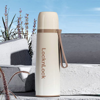 乐扣乐扣家用品炫彩提手保温杯渐咖500ml-LHC6791FU 保温保冷密封防漏一键开启便携提手保温杯高颜值!