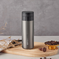 乐扣乐扣/家用品心悦随行保温杯黑色400ml-LHC6818FU 高颜值随行杯 随时随地多喝热水!