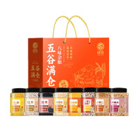 绿帝五谷满仓杂粮礼盒3.73kg 小米糙米黑米高粱米八宝米小麦仁玉米糁!
