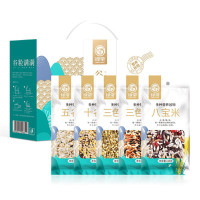 绿帝谷粒满满杂粮礼盒2.4kg 自然优谷 黑五谷 谷粒满满五谷米三色米三色豆八宝米!