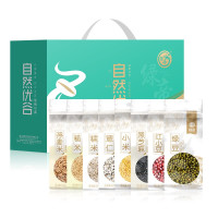 绿帝自然优谷礼盒A款2710g七日粥 黑豆黑米绿豆血糯米小米糙米燕麦米红小豆!