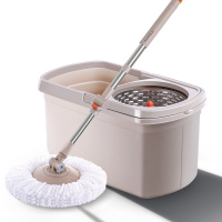 大卫 旋转拖把 1杆2头(米咖色) D6 DX-X2066!