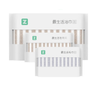 最生活 A类新疆棉柔软纯棉吸水不易掉毛 条纹毛浴三件套 (1棕白浴巾+棕白毛巾+灰白毛巾) A-1182+A-1192!