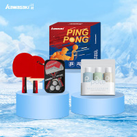 川崎 清爽一夏送清凉套装国球乒乓球拍⑤件套(套装G11)!