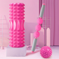 宏太 瑜伽泡沫轴+筋膜球+筋膜棒三件套 HT-04WP!